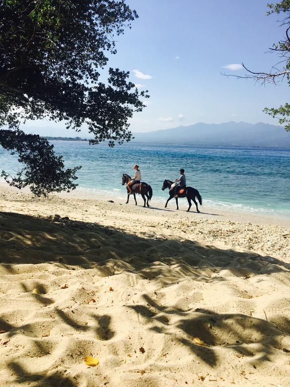 ビル マノ ビーチ バンガローズ ギリ島 エクステリア 写真